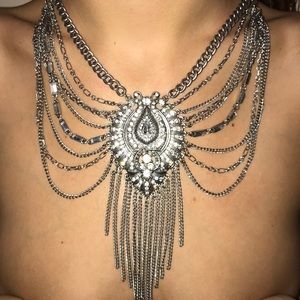 Silver Boho necklace